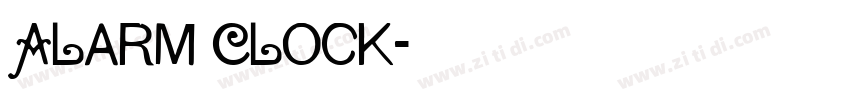 Alarm Clock字体转换